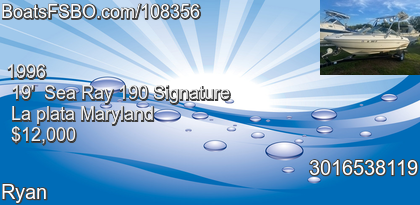 Sea Ray 190 Signature