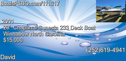 Chaparral Sunesta 233 Deck Boat