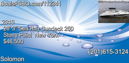 Sea Ray Sundeck 260