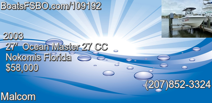 Ocean Master 27 CC