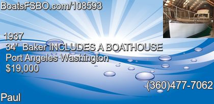 Baker INCLUDES A BOATHOUSE