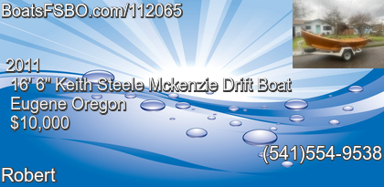 Keith Steele Mckenzie Drift Boat