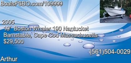 Boston Whaler 190 Nantucket