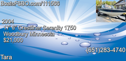 Crestliner Serenity 1750
