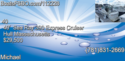 Sea Ray 390 Express Cruiser
