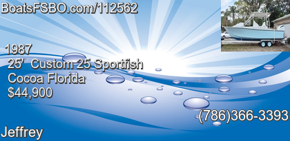 Custom 25 Sportfish