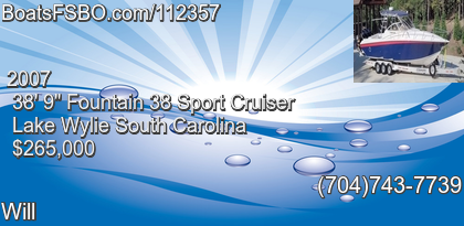 Fountain 38 Sport Cruiser