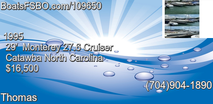 Monterey 27.6 Cruiser