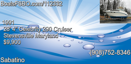 Celebrity 290 Cruiser